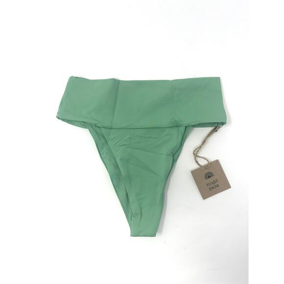 Free People x Toast NEW Banded Waist Bikini Bottoms Ming color size XS - Picture 1 of 7